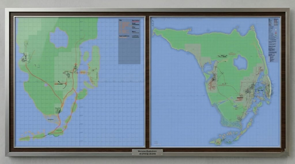 GTA 6 fan interactive map with 1400+ locations showing detailed cities, roads, islands, and points of interest
