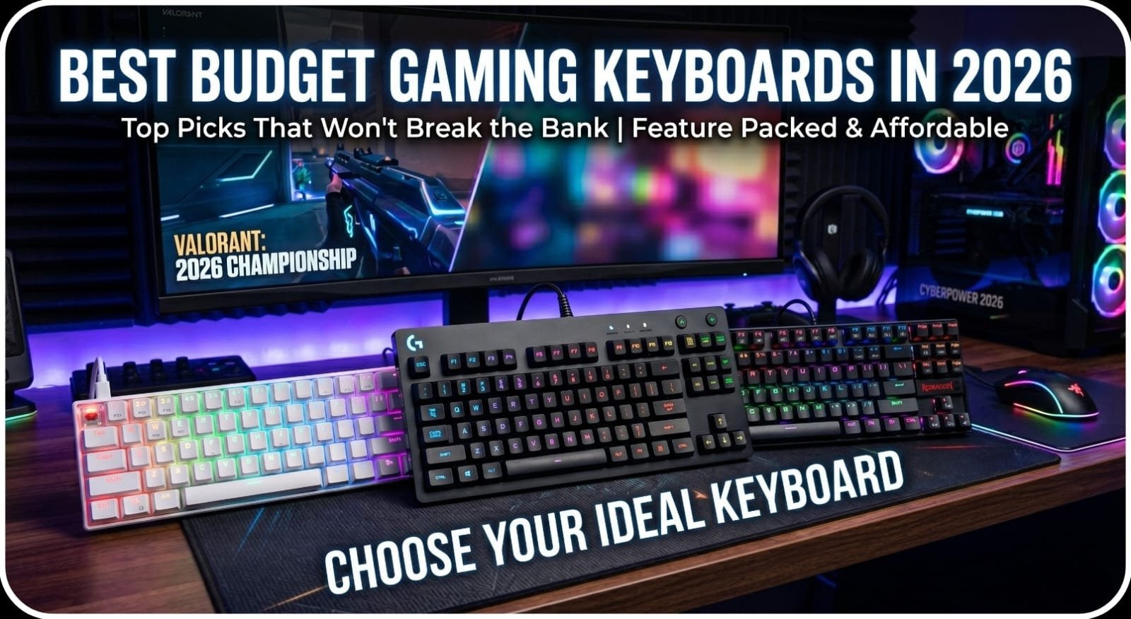 Best budget gaming keyboards with RGB lighting and responsive keys for gaming in 2026