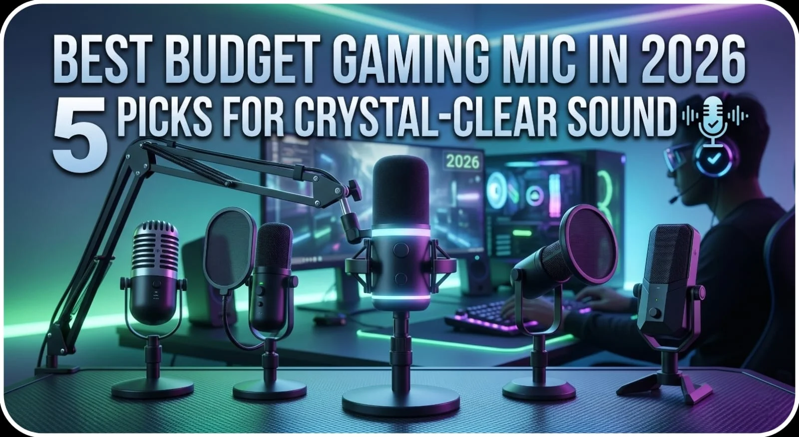 Best budget gaming microphone 2026 with clear voice recording noise reduction and affordable price for streaming and gaming