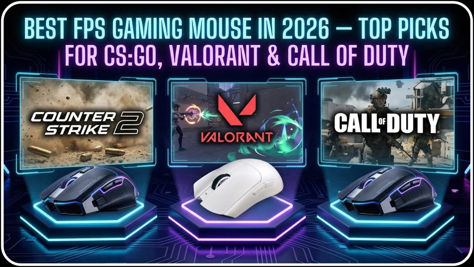 Best FPS Gaming Mouse with high DPI and fast response for competitive gaming