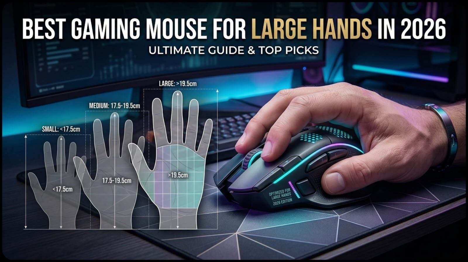 Best gaming mouse for large hands with ergonomic design and comfortable grip in 2026