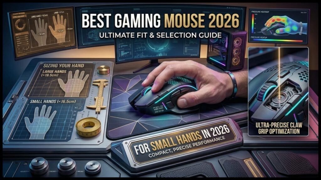 Compact gaming mouse for small hands with ergonomic design and precise control in 2026