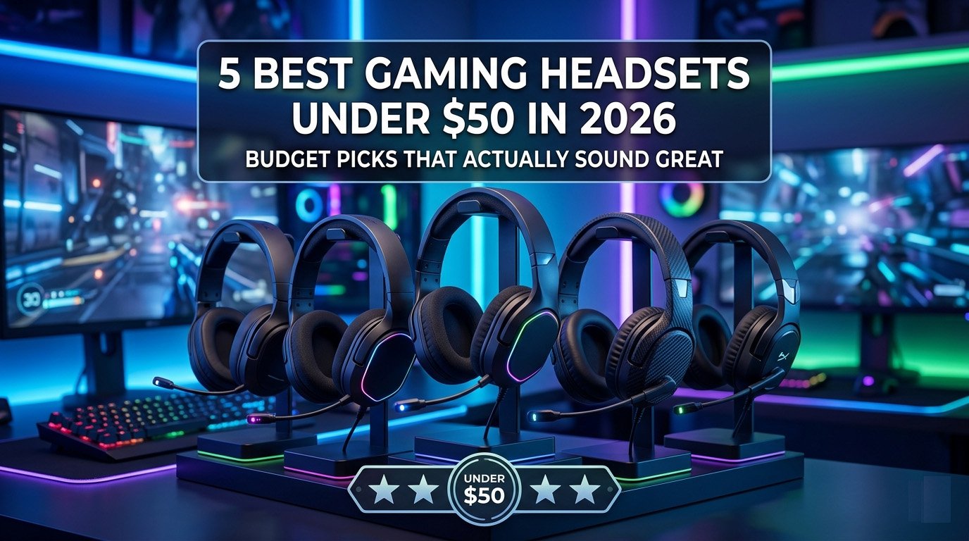 Best gaming headset under $50 in 2026 with clear audio comfortable design and quality microphone for budget gamers