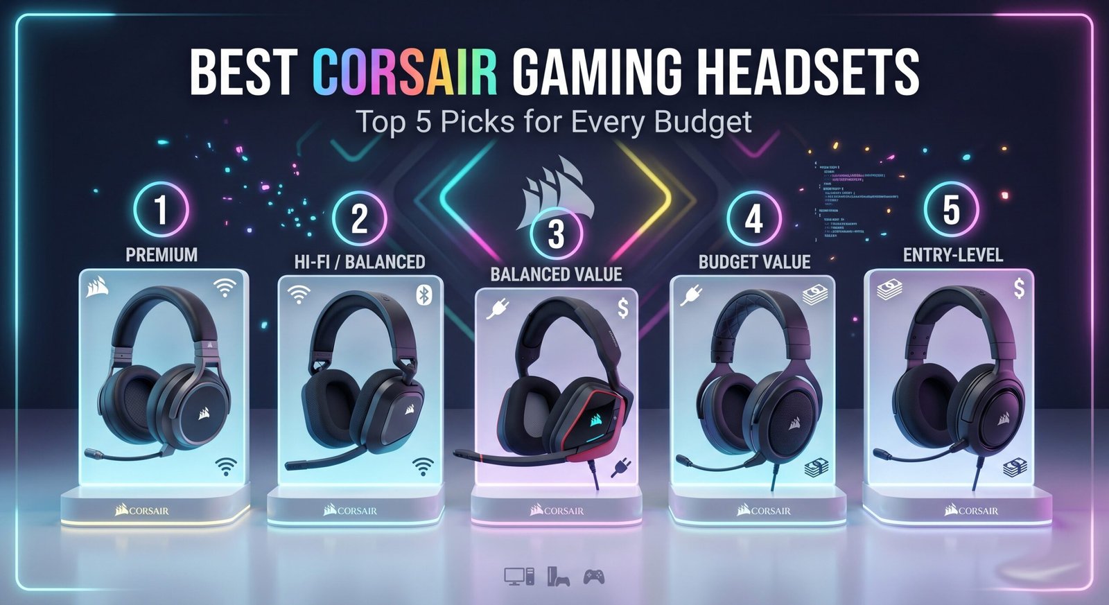 Best Corsair gaming headset in 2026 featuring premium audio comfortable design and clear microphone for every budget