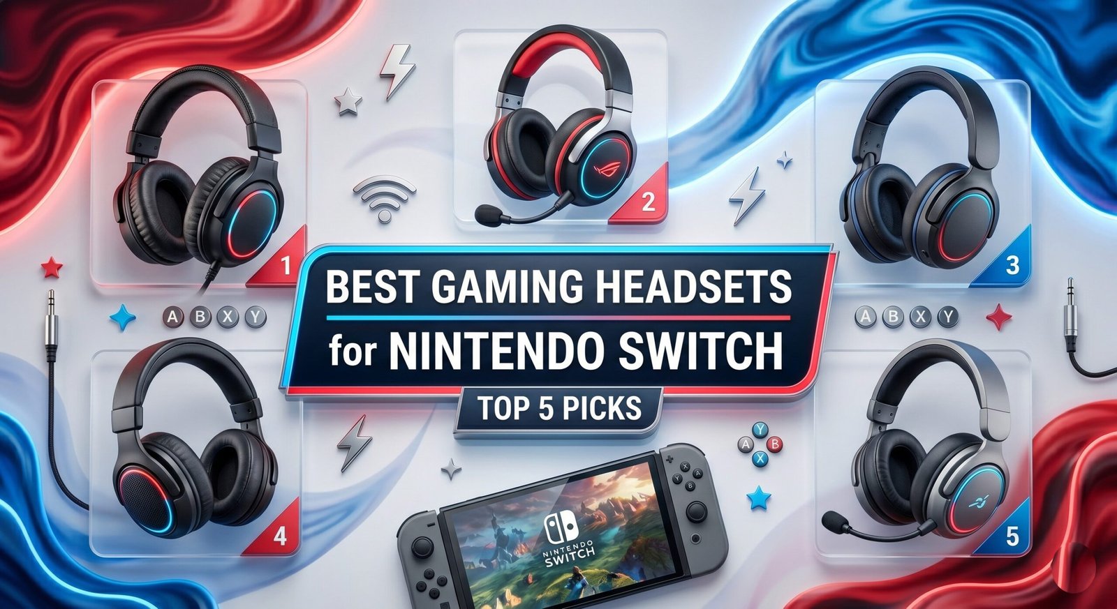 Best gaming headset for Nintendo Switch in 2026 featuring clear audio comfortable fit and reliable microphone for handheld and docked gaming