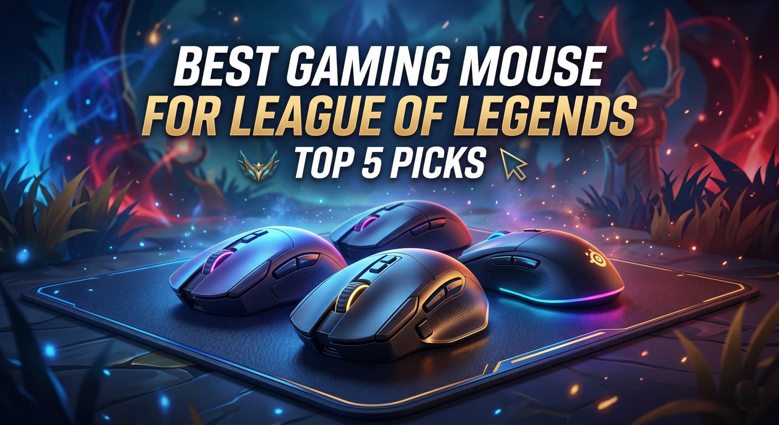 Best gaming mouse for League of Legends with precise sensor lightweight design and programmable buttons for competitive gameplay