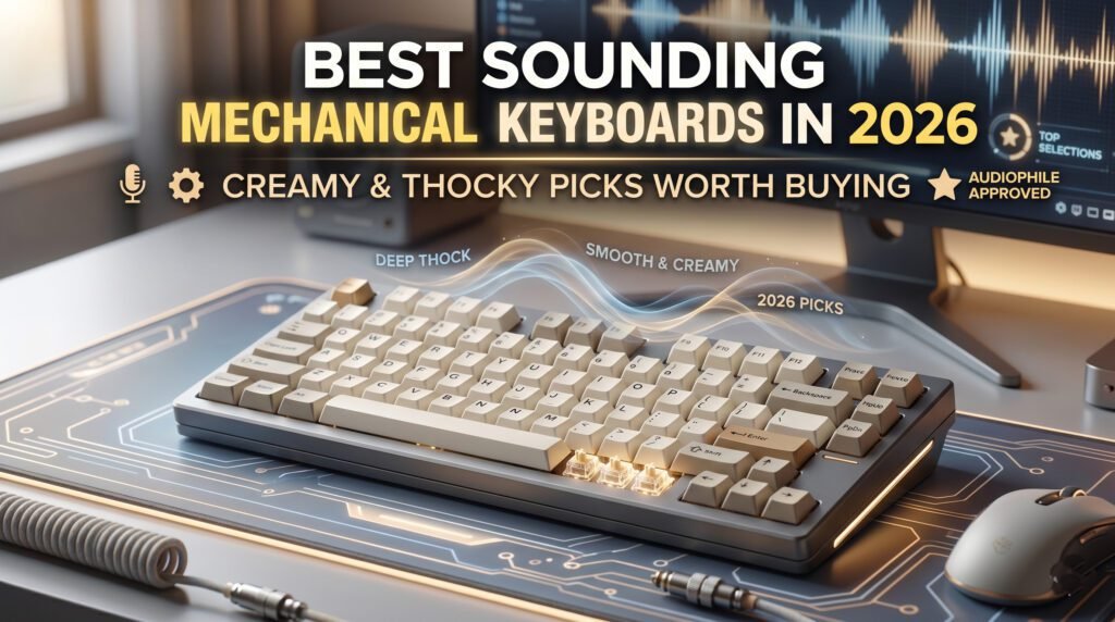 Best sounding mechanical keyboard with satisfying keystrokes premium switches and excellent typing acoustics
