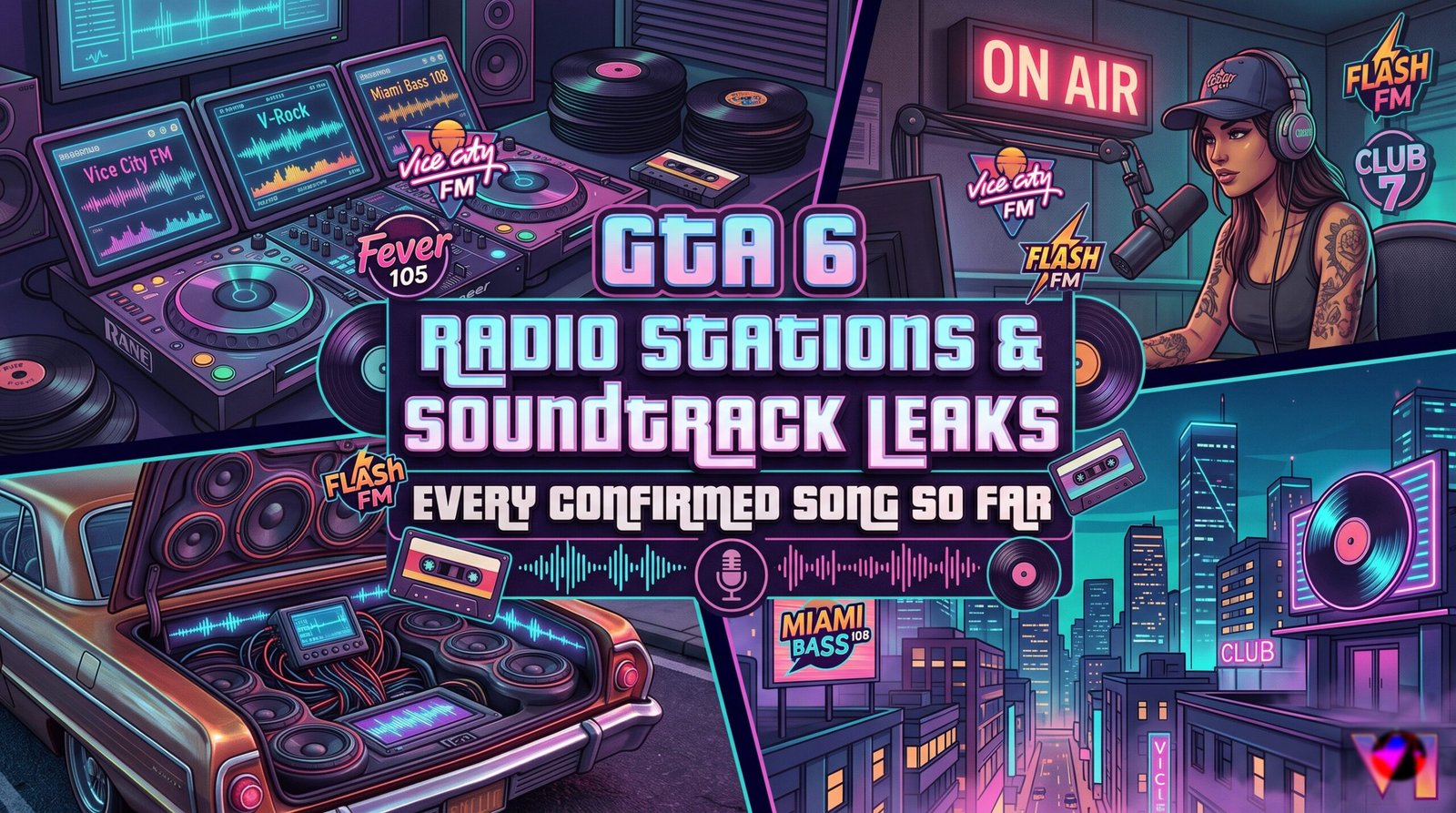 GTA 6 radio stations and soundtrack featuring confirmed songs, artists, and music from PS5, Xbox, and PC