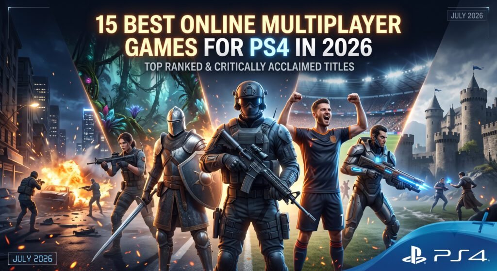 Best online multiplayer PS4 games featuring shooters, battle royale, racing, co-op adventures, and competitive gameplay with friends