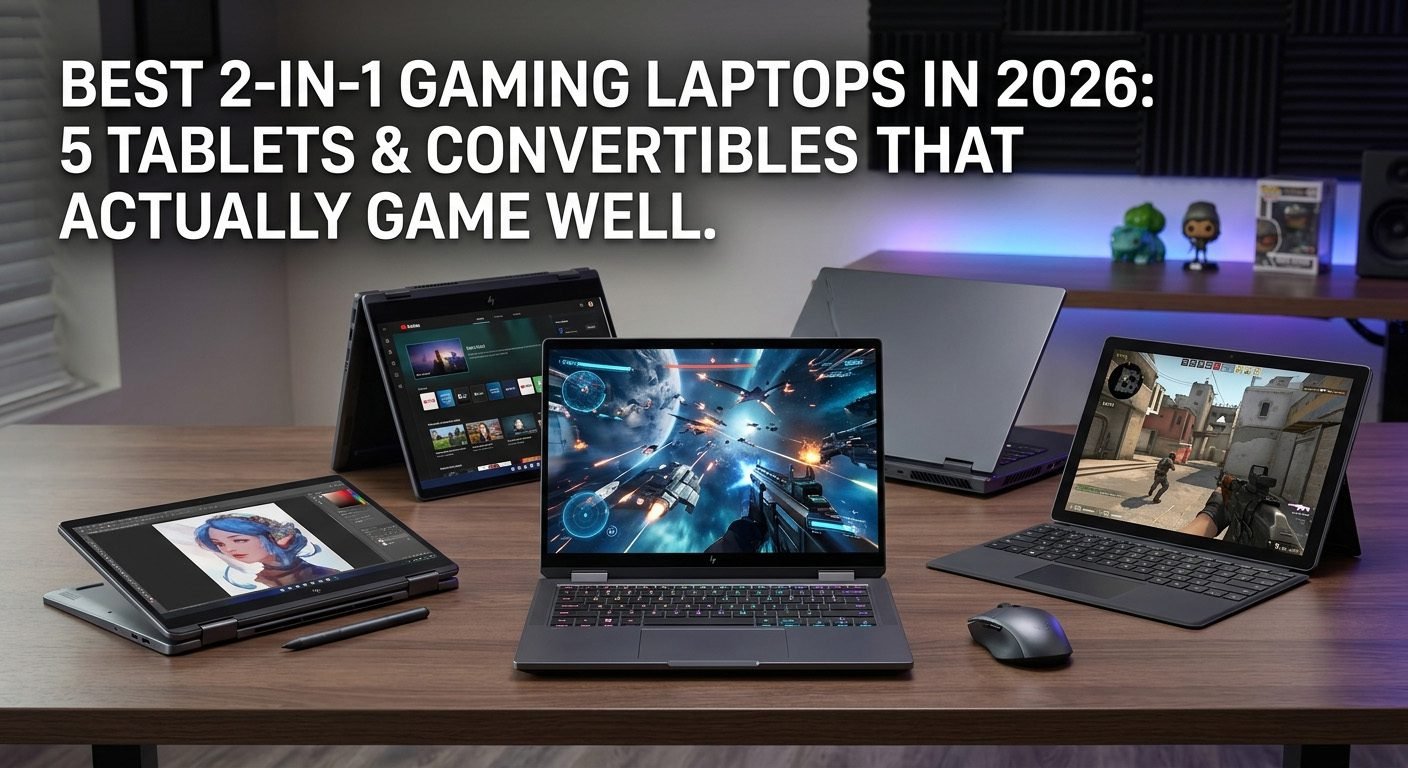 Best 2-in-1 gaming laptop with touchscreen display, convertible design, stylus support, and high-performance gaming hardware