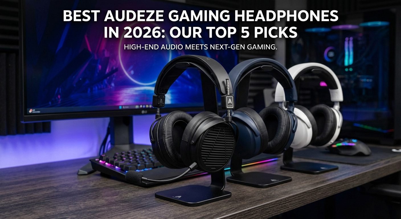 Best Audeze gaming headphones with planar magnetic drivers, premium comfort, detachable microphone, and immersive audio for PC and console gaming