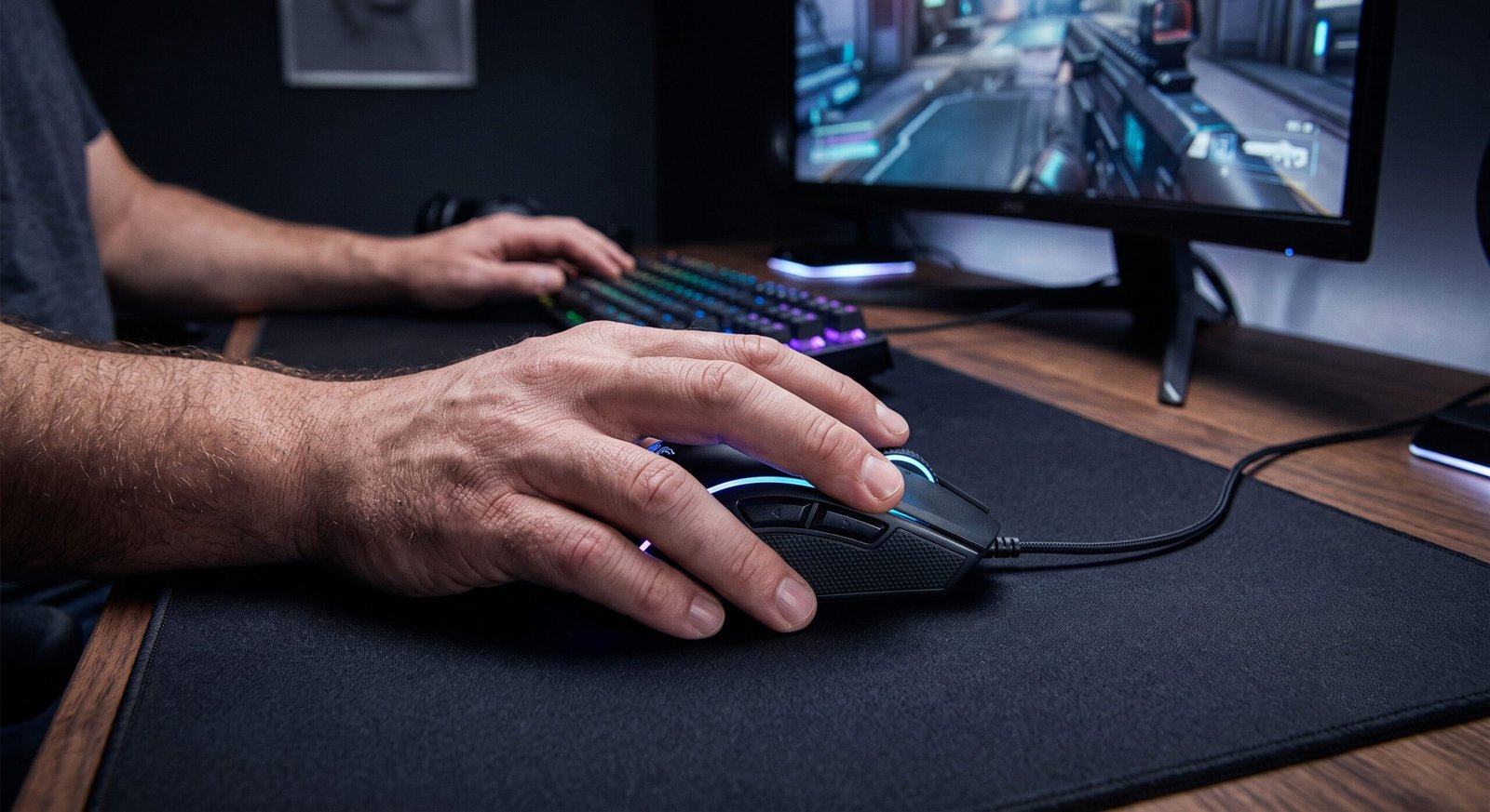 Best gaming mouse for bigger hands with ergonomic design, high-precision sensor, comfortable palm grip, and low-latency performance for competitive gaming