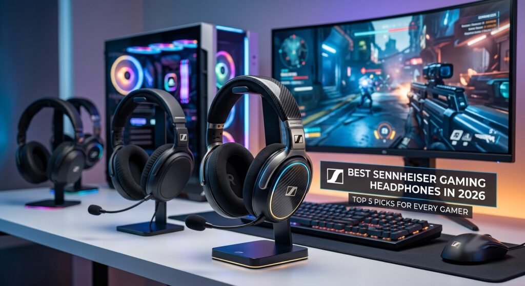 Best Sennheiser gaming headphones with open-back and closed-back designs, detailed sound, comfortable fit, and accurate positional audio for gaming