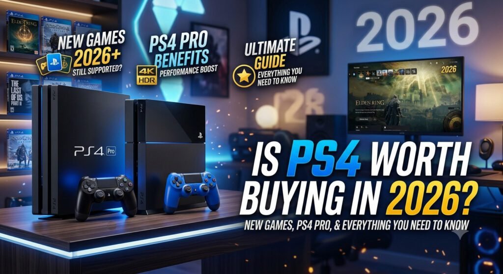 PS4 and PS4 Pro comparison showing gaming performance, game library, and value in 2026