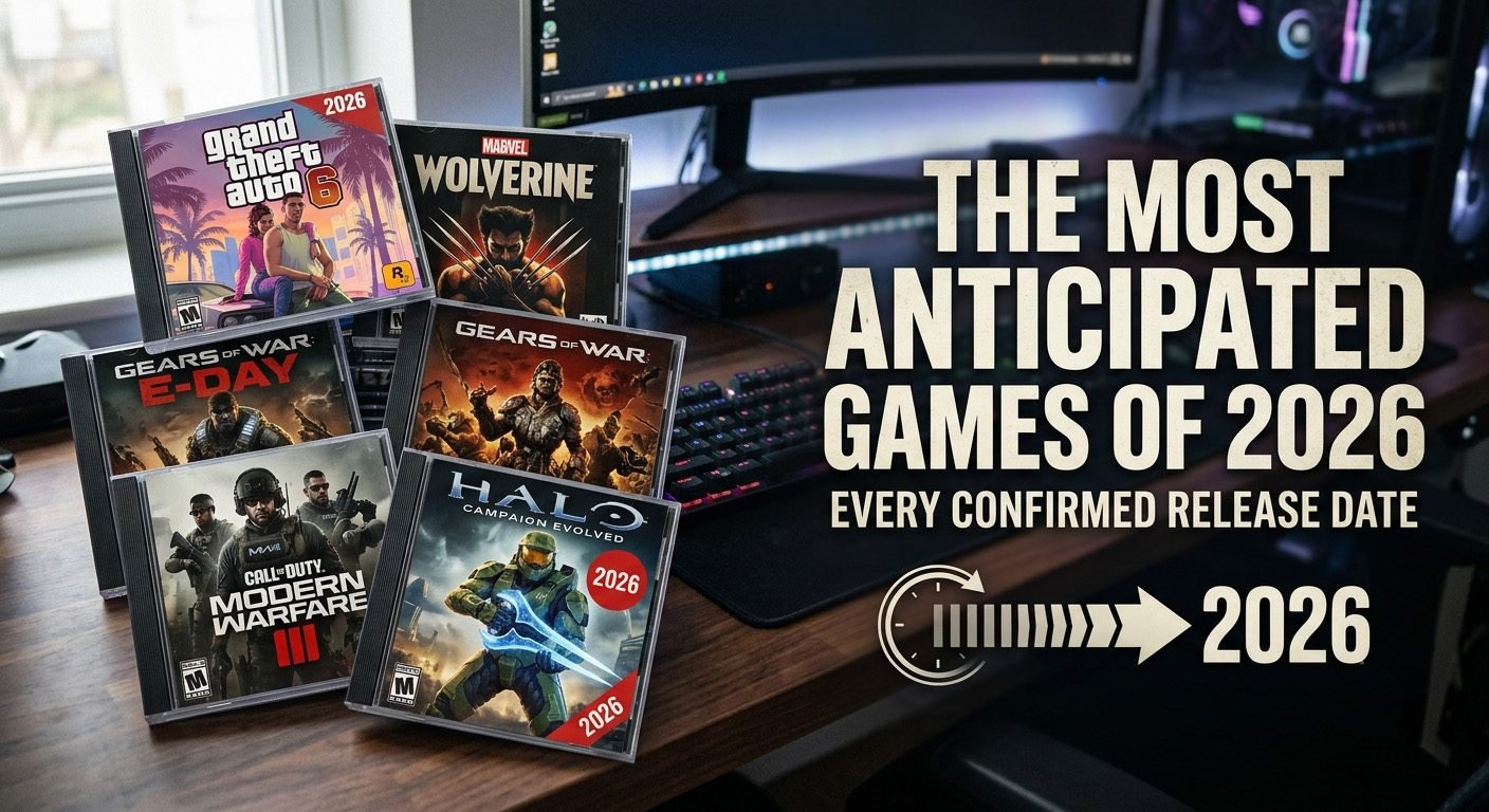 Most anticipated video games of 2026 featuring GTA 6, Wolverine, Resident Evil Requiem, and other major releases for PS5, Xbox, PC, and Nintendo Switch 2