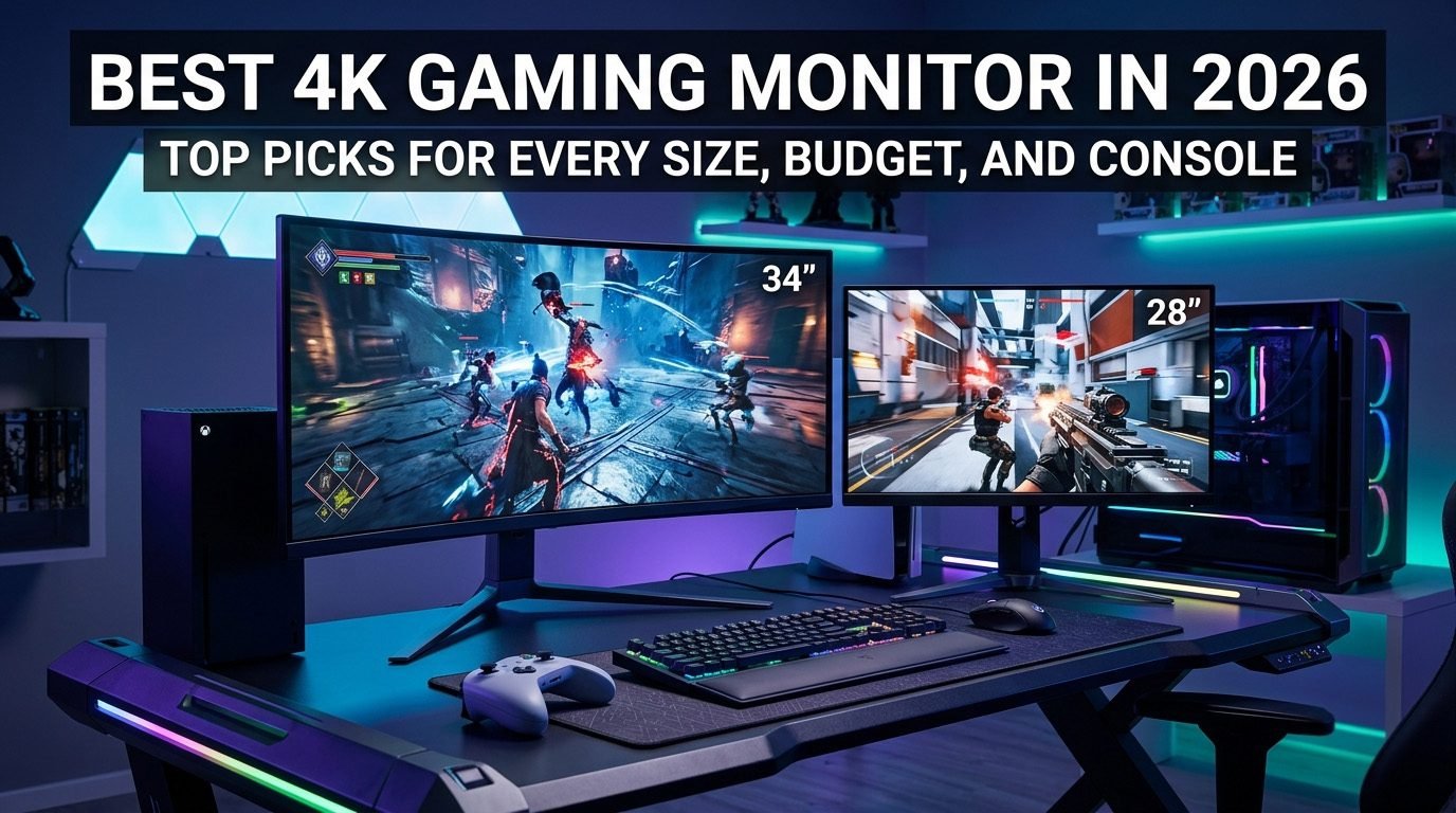 Best 4K gaming monitors with OLED, Mini-LED, HDMI 2.1, 240Hz refresh rates, and console-ready features.
