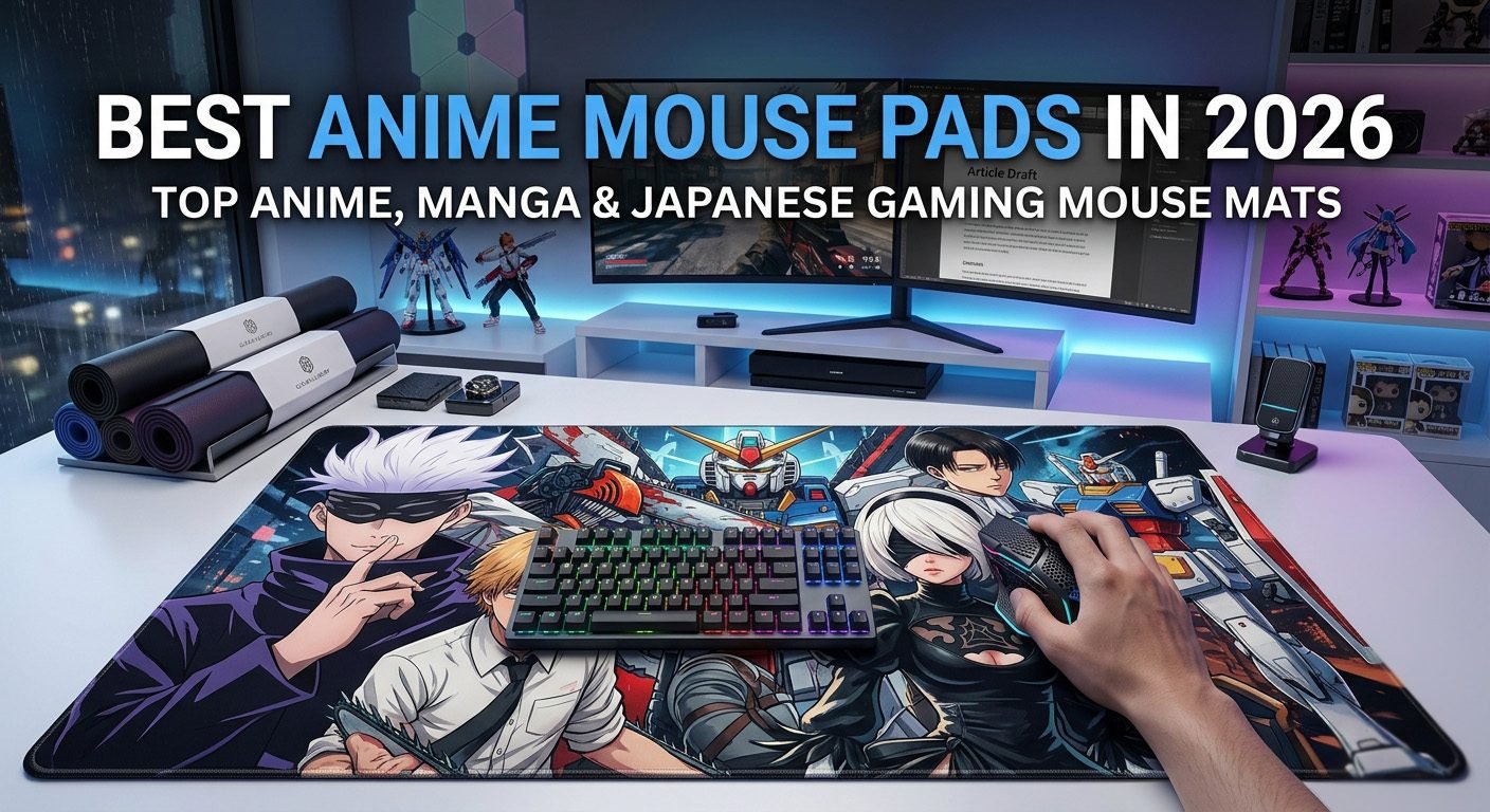 Best anime mouse pads in 2026 featuring manga, Japanese, kawaii, XXL, and gaming designs.