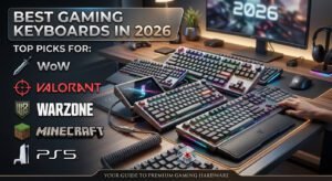 Best gaming keyboards in 2026 for WoW, Valorant, Warzone, Minecraft and PS5 gaming.