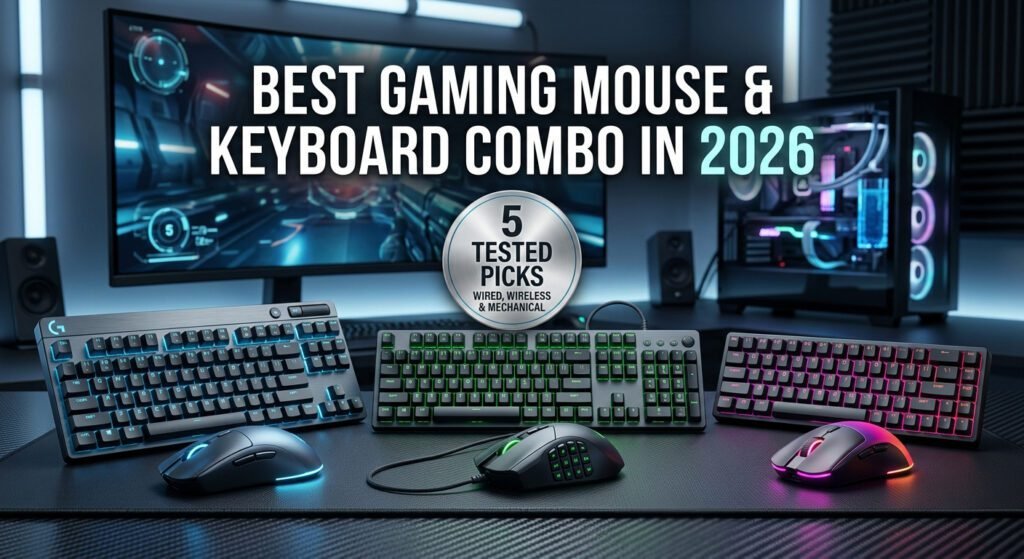 Best gaming mouse and keyboard combos in 2026 featuring wired, wireless, mechanical and RGB setups.