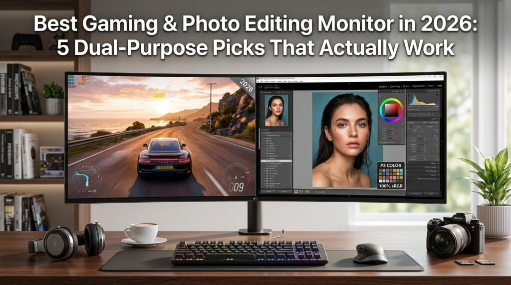 Best monitors for gaming and photo editing with accurate colors, high refresh rates, 4K resolution, and HDR.