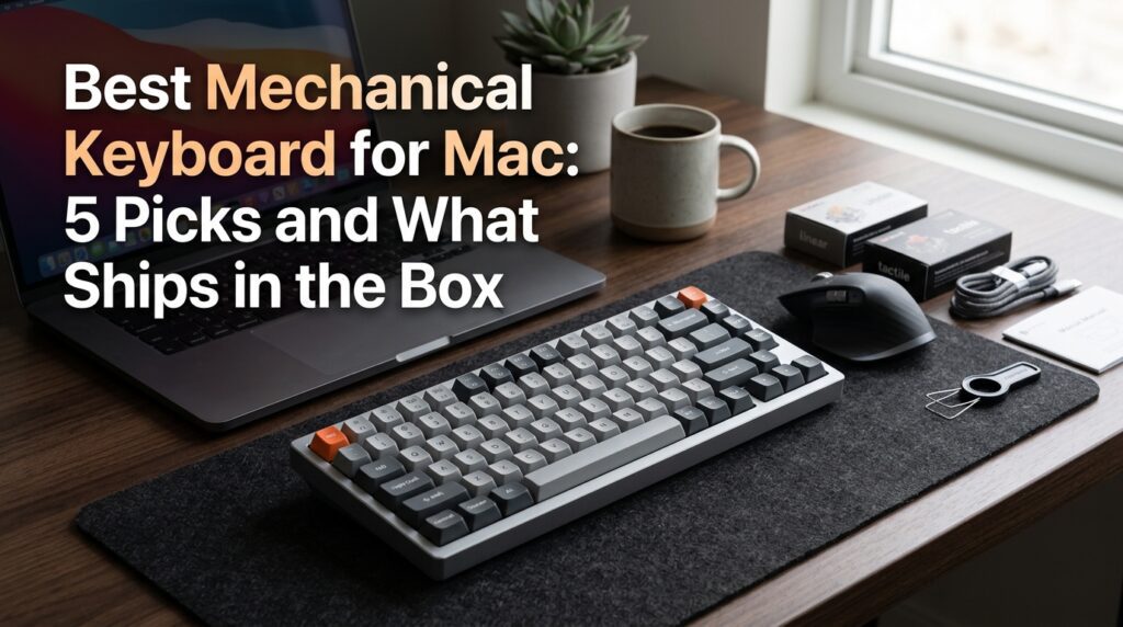 Best mechanical keyboards for Mac compared by macOS compatibility, layout, connectivity, and included accessories.